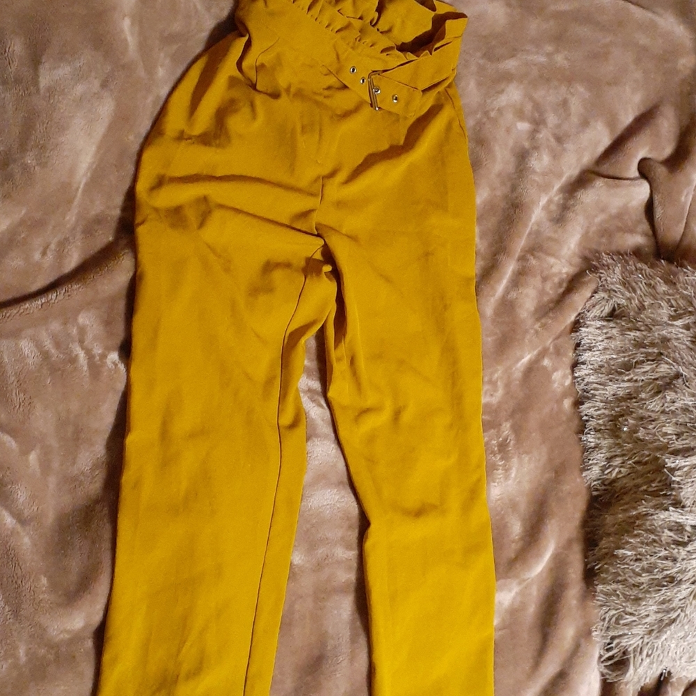 Mustard yellow dress pants